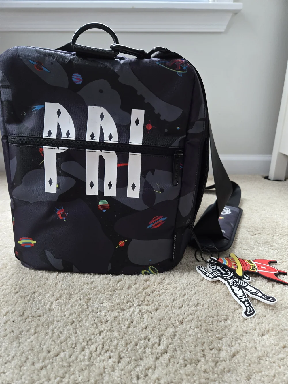 0Billionaire Boys Club Private Label Black Graphic Duffel Bag, Limited Edition